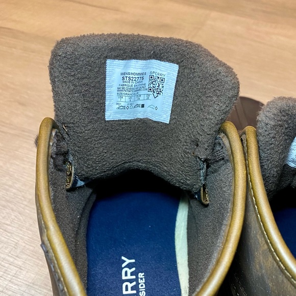 Sperry Top-Sider Breakwater Lace Up Men's Boots - Navy / Brown - US Size 7 - Picture 6 of 6